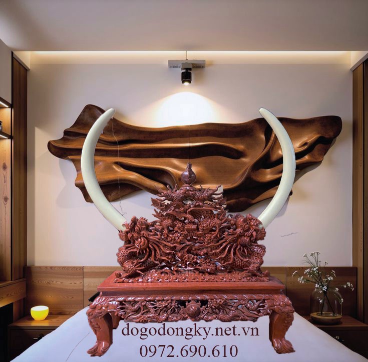 Ngà voi để phòng khách